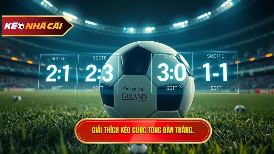 Giải thích kèo cược tổng bàn thắng.